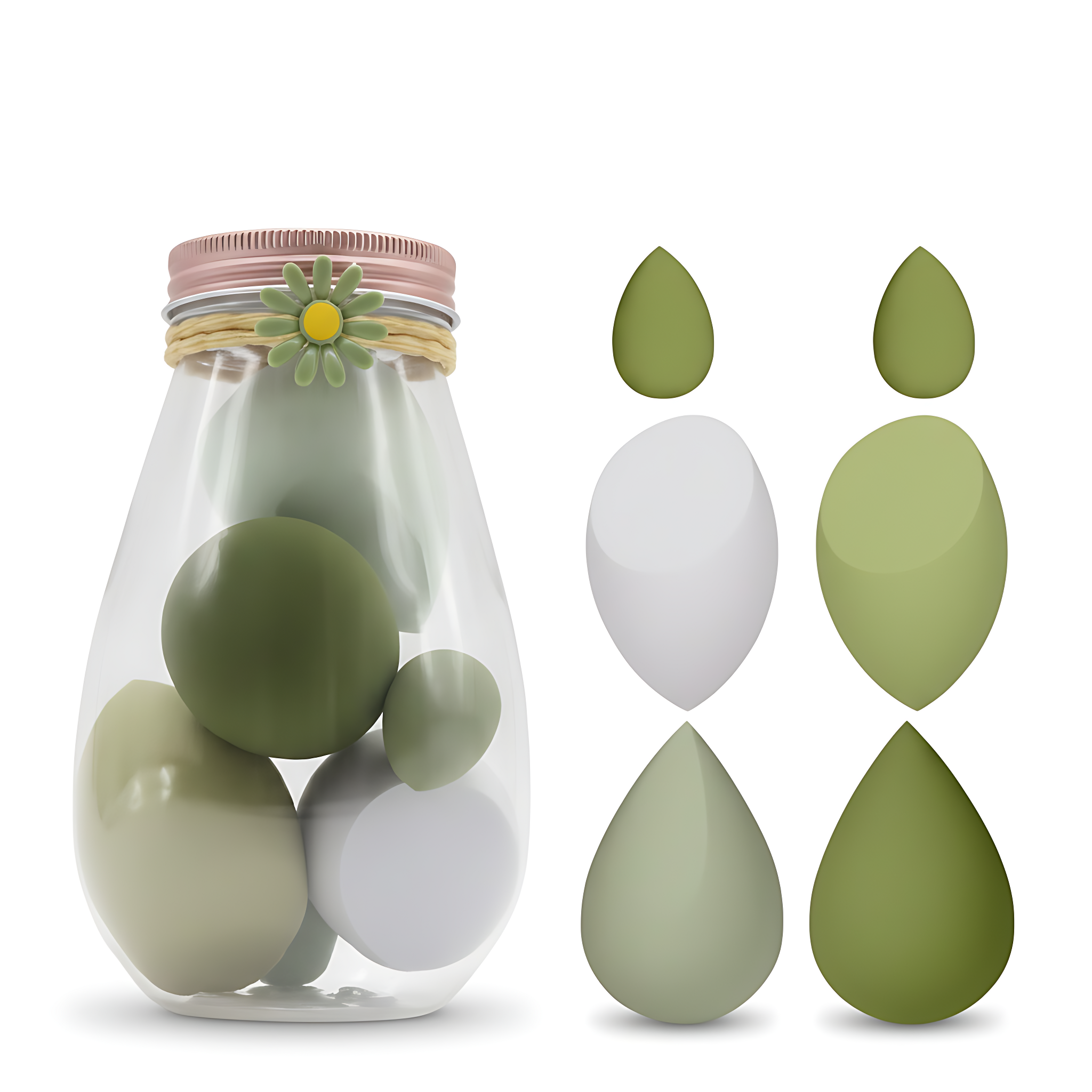 6 Water Drop Sponges