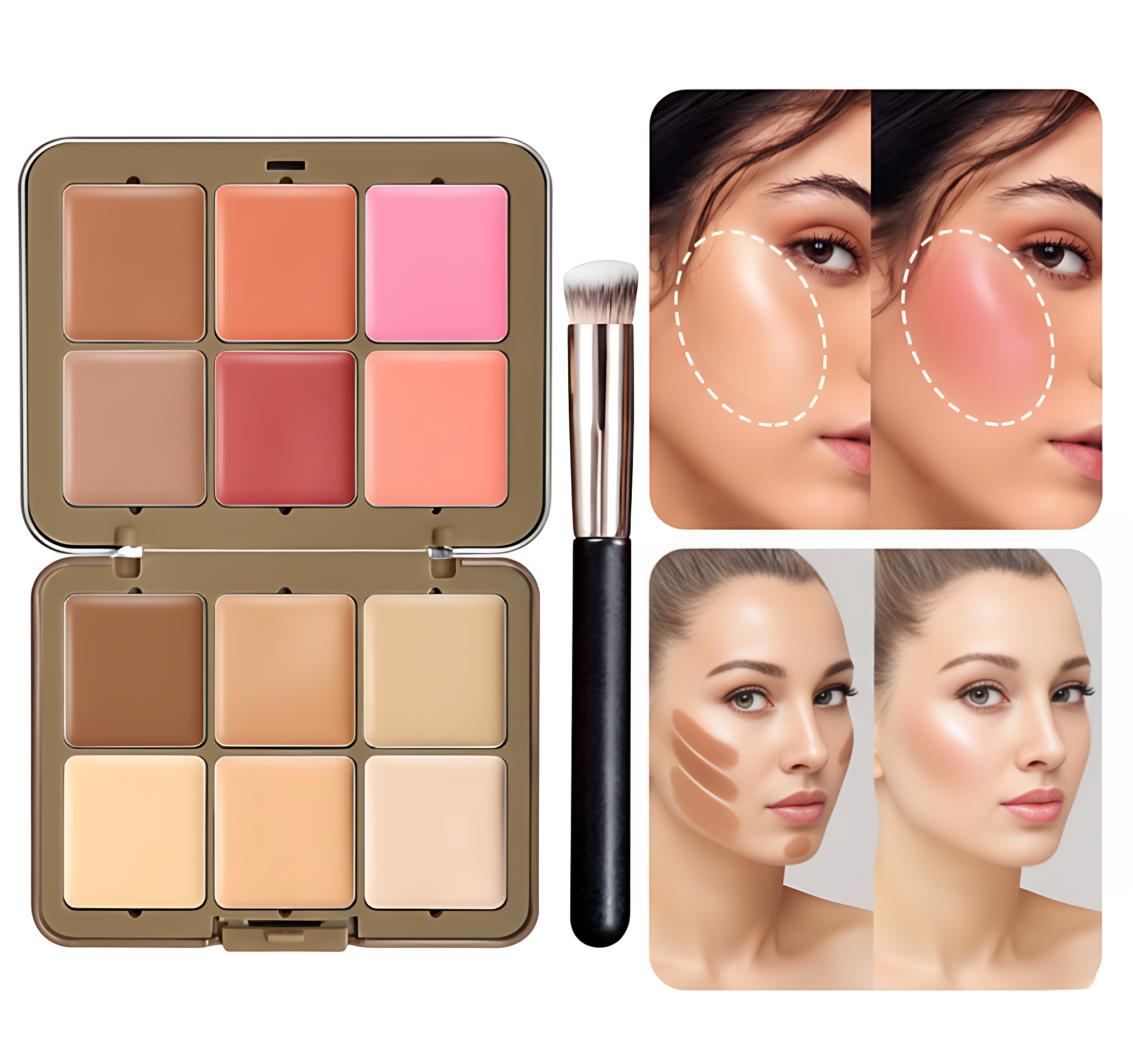 12-Color Concealer Set, Portable Makeup