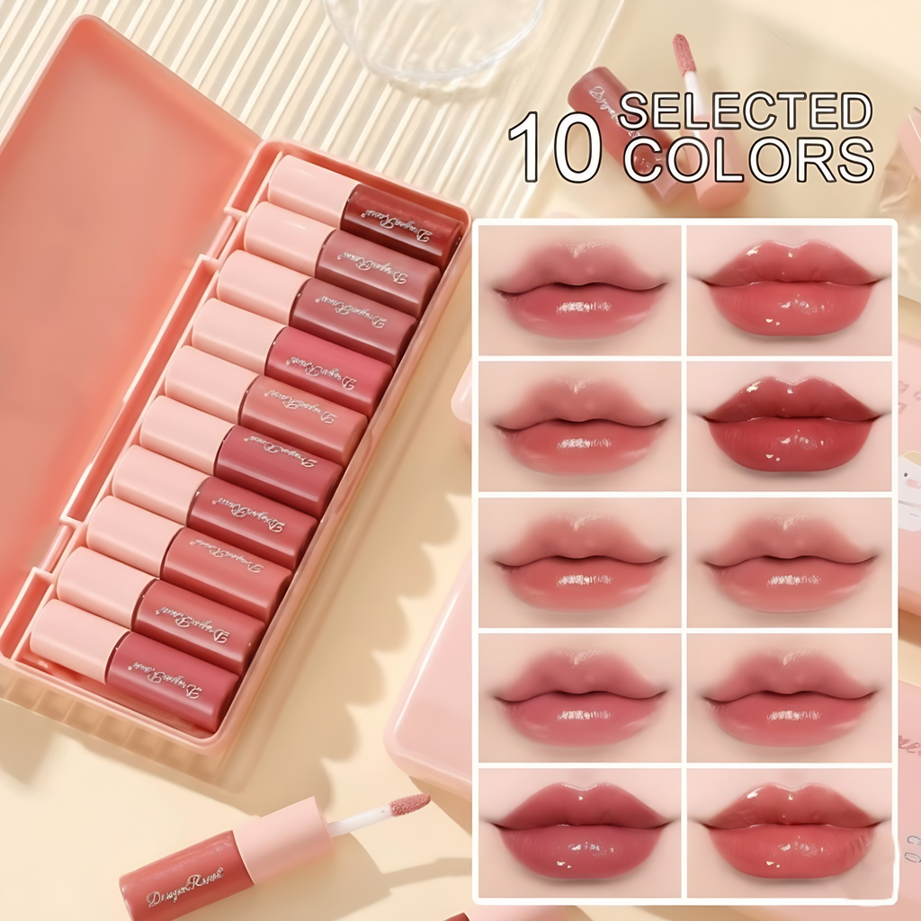 10-Piece Glitter Lip Set