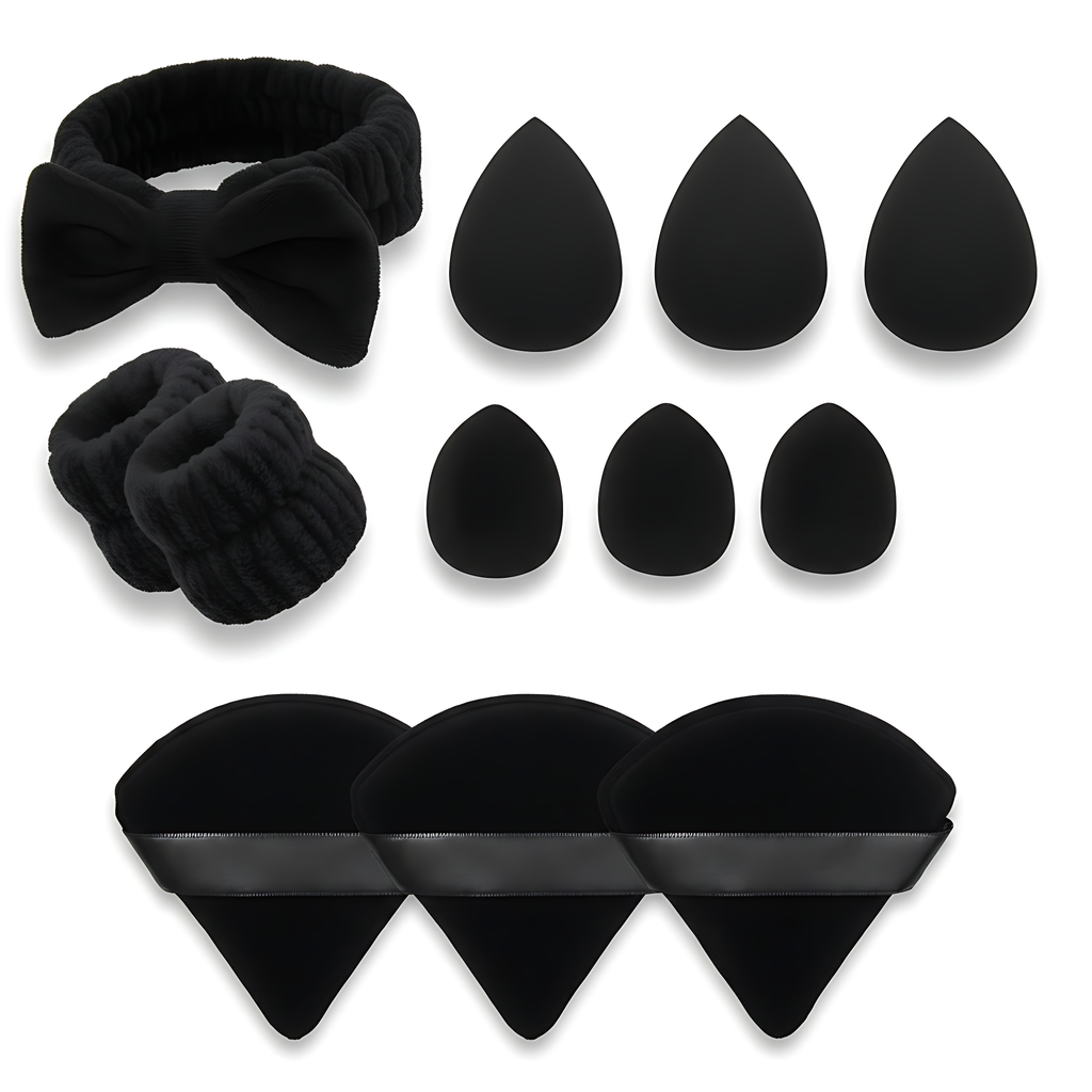 9Pcs Sponge With Headband Wristband