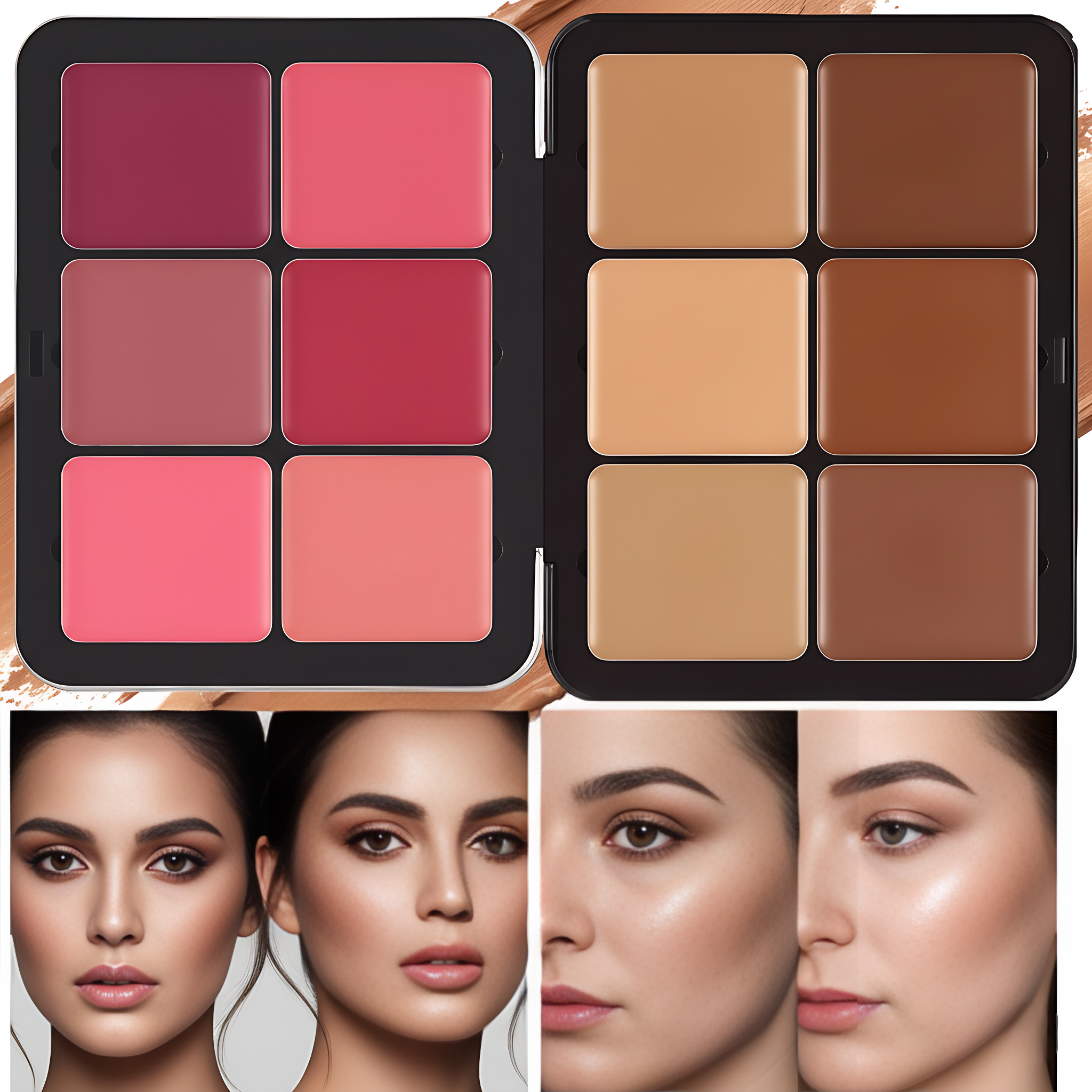 12-Color Concealer & Blush Palette
