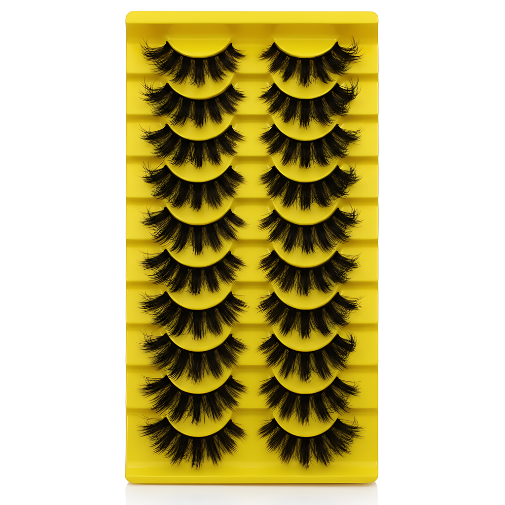 10 Pairs Fluffy 3D False Lashes