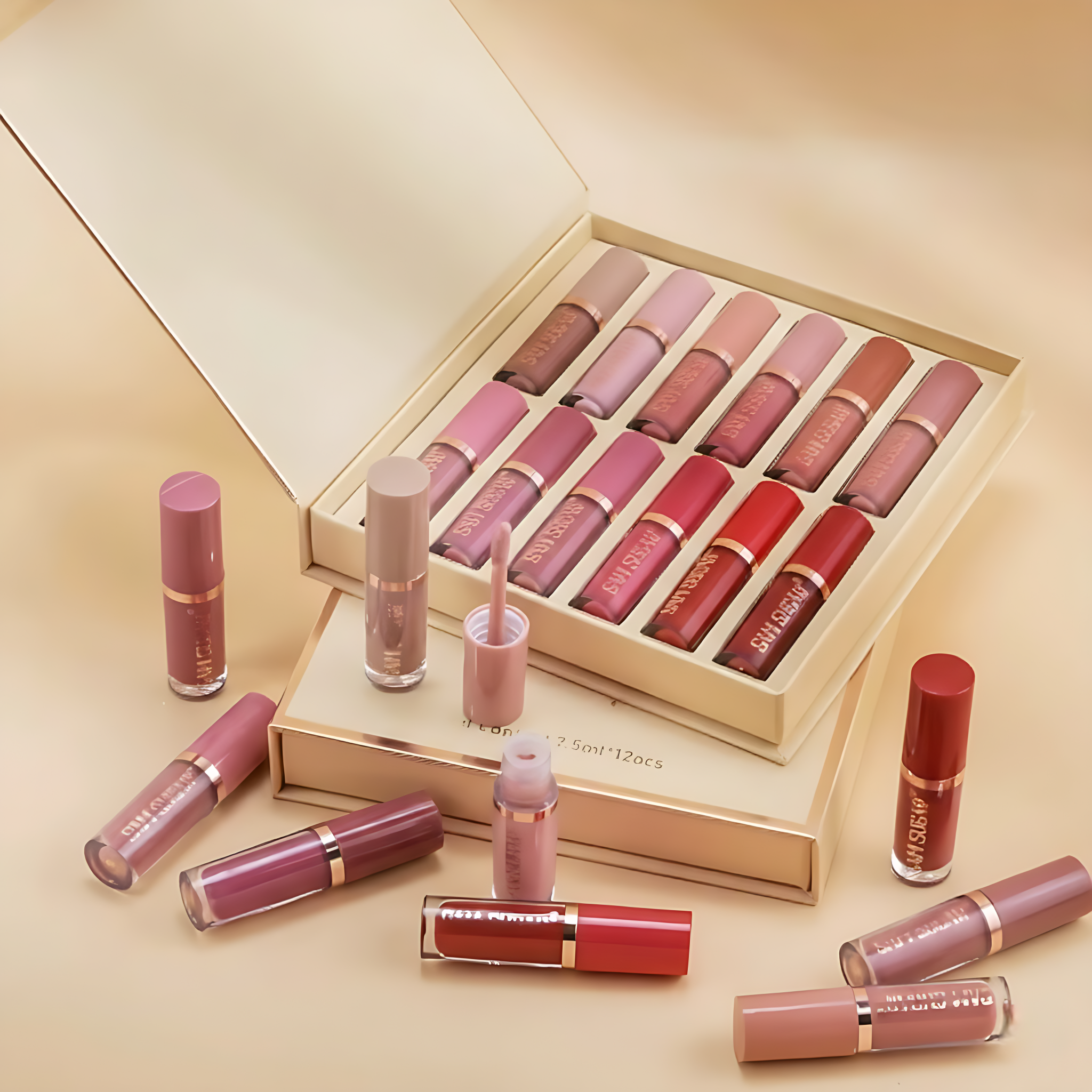 12-color matte lip set
